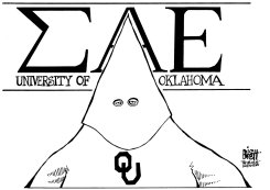 RACISM IN OKLAHOMA, B/W by Randy Bish