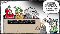 HILLARY CLINTON by Bob Englehart