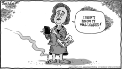 HILLARY'S EMAILS by Bob Englehart