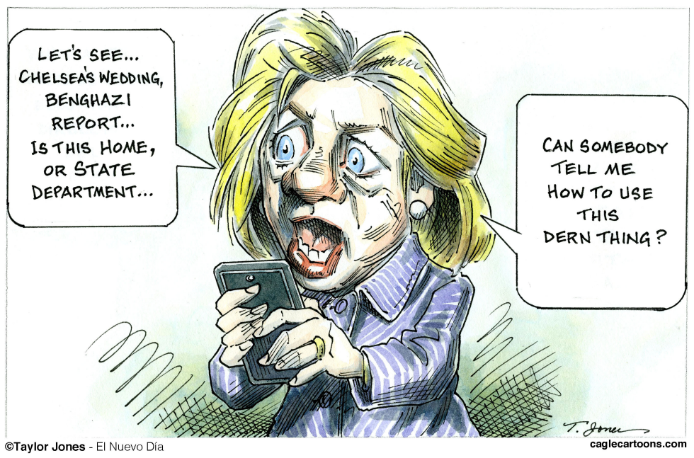  HILLARY FLUMMOXED by Taylor Jones