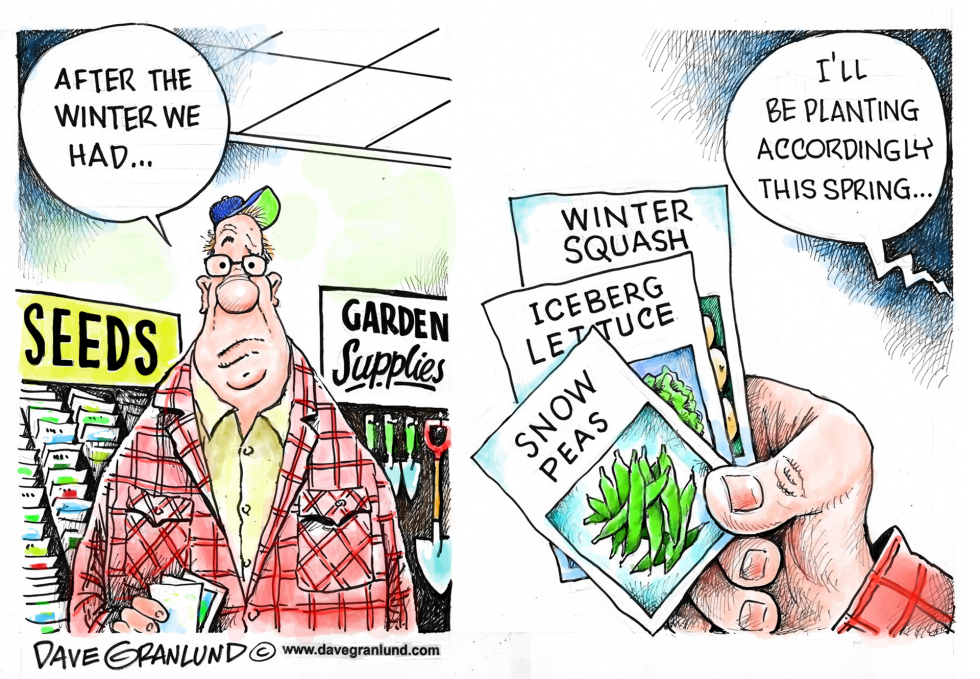  SPRING PLANTINGS by Dave Granlund