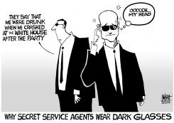 SECRET SERVICE, B/W by Randy Bish