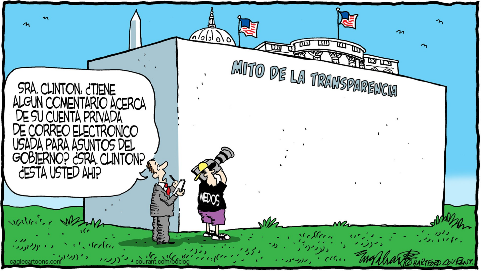  CORREOS ELECTRONICOS DE HILLARY  by Bob Englehart