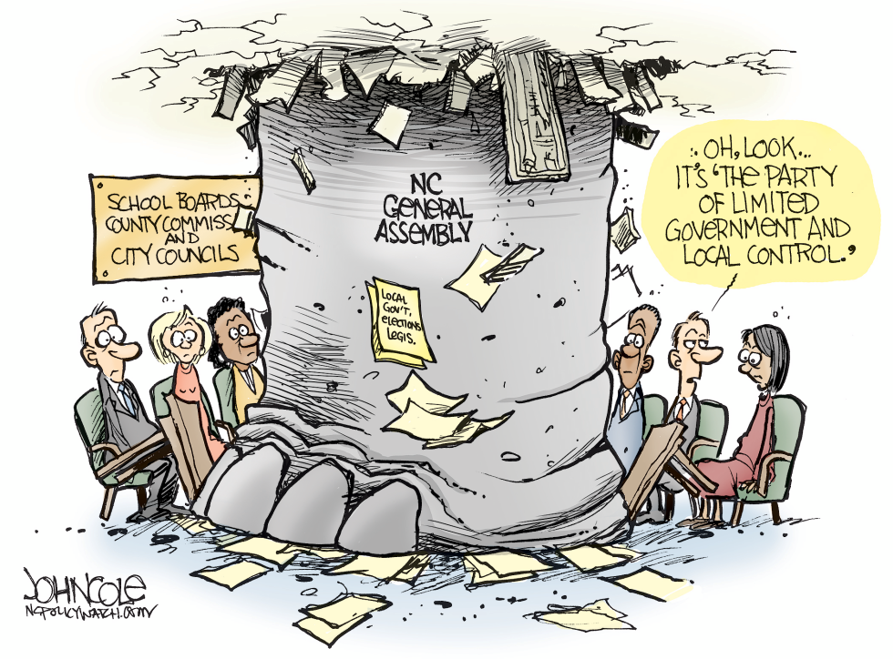 LOCAL NC -- GOP and local government COLOR
