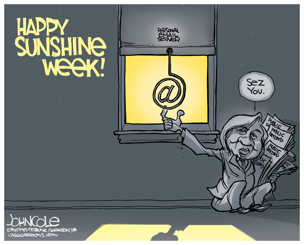 Clinton and Sunshine Week COLOR