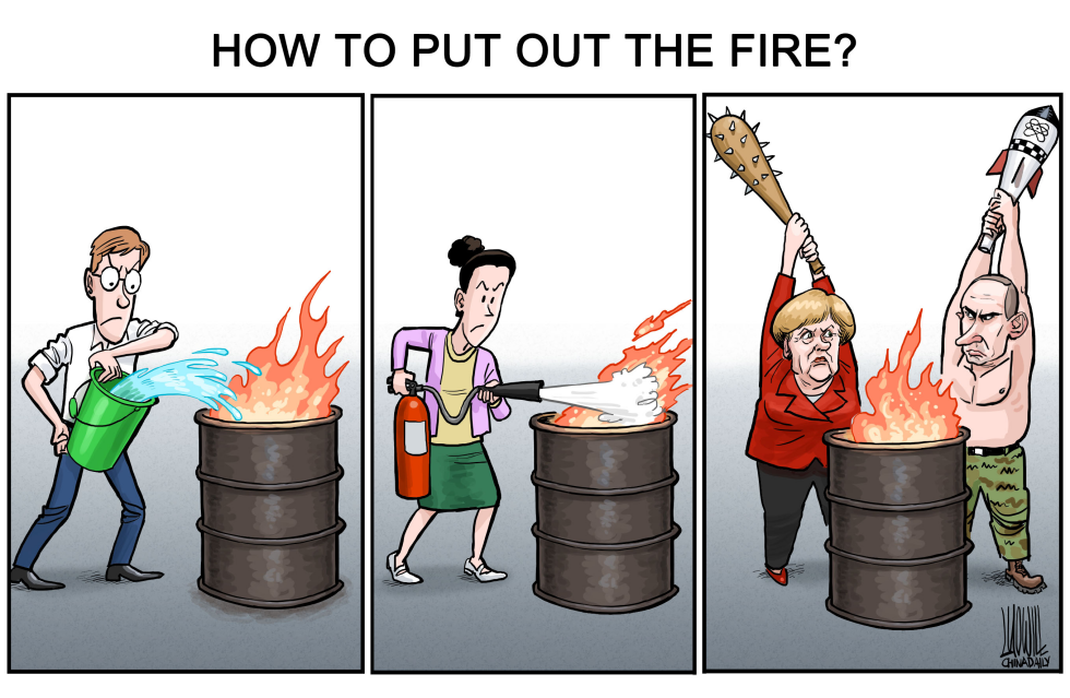 How to put out the fire