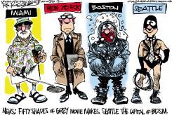 SEATTLE FIFTY SHADES OF -  by Milt Priggee