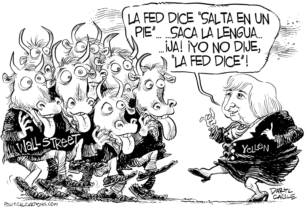  JANET YELLEN - LA RESERVA FEDERAL Y WALL STREET by Daryl Cagle