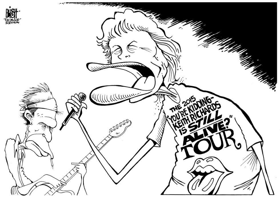 ROLLING STONES 2015 TOUR, B/W