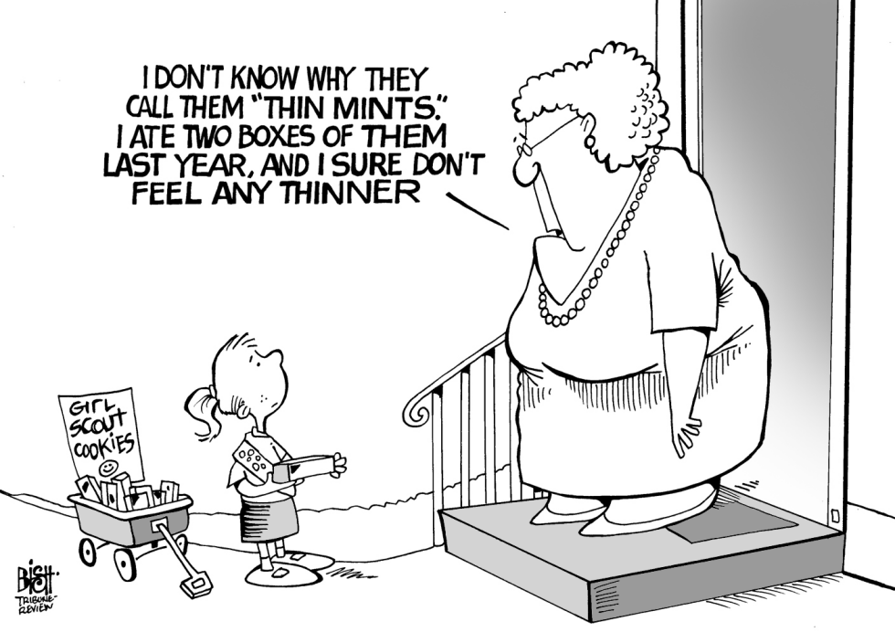 GIRL SCOUT COOKIES, B/W