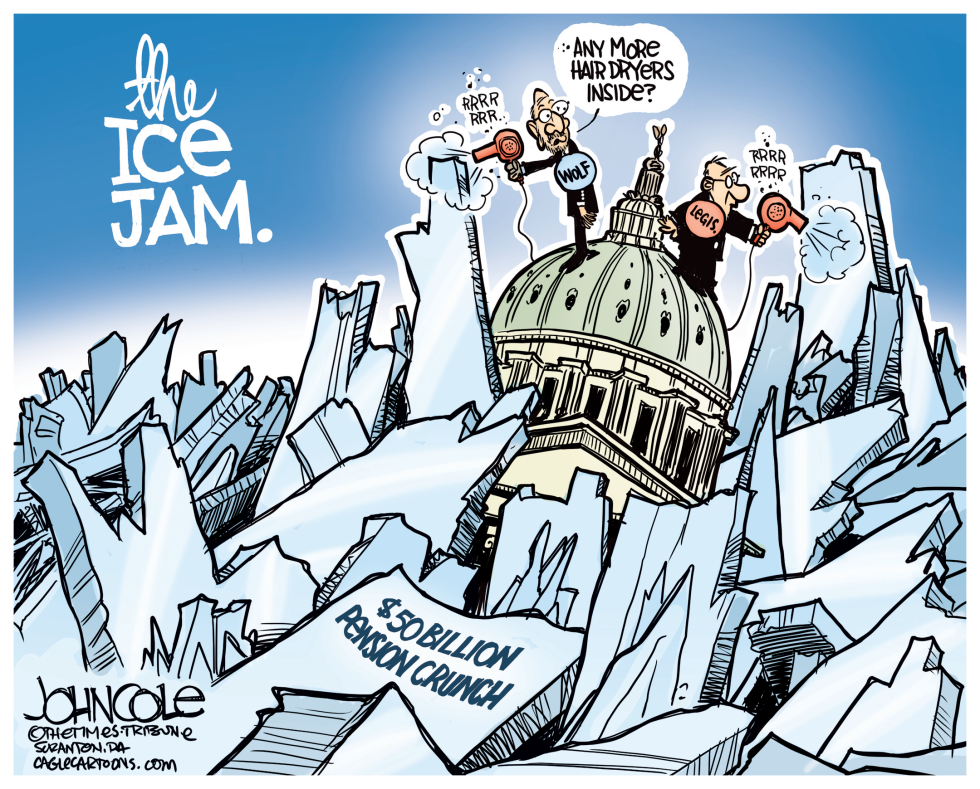 LOCAL PA -- The pension ice jam COLOR