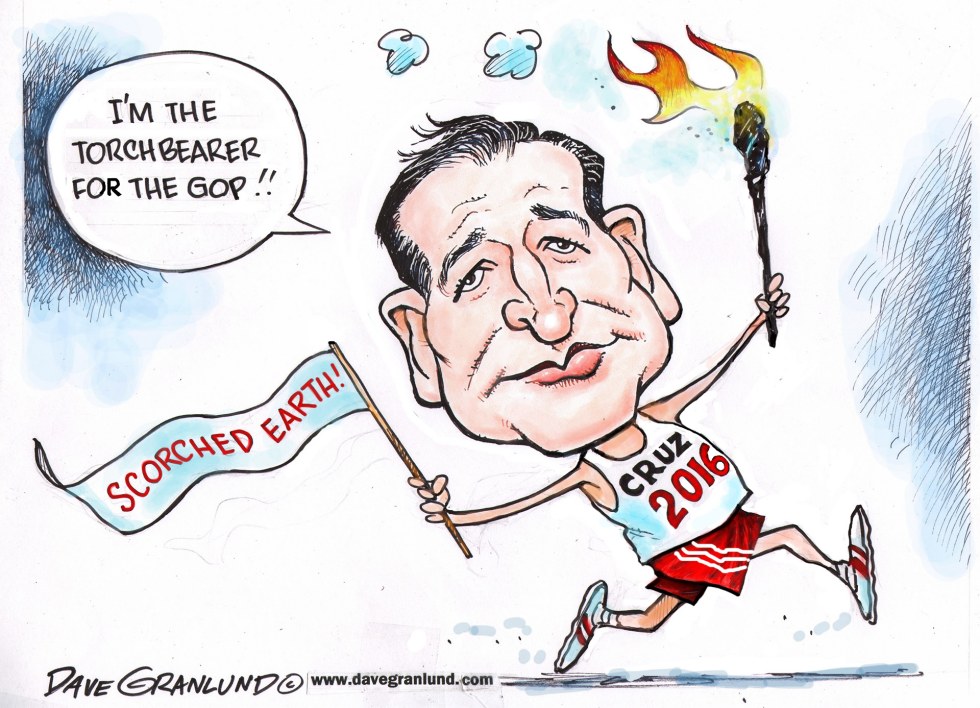  TED CRUZ ENTERS 2016 RACE by Dave Granlund