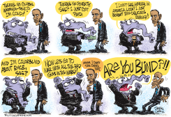 GOP RANTS AT OBAMA  by Daryl Cagle