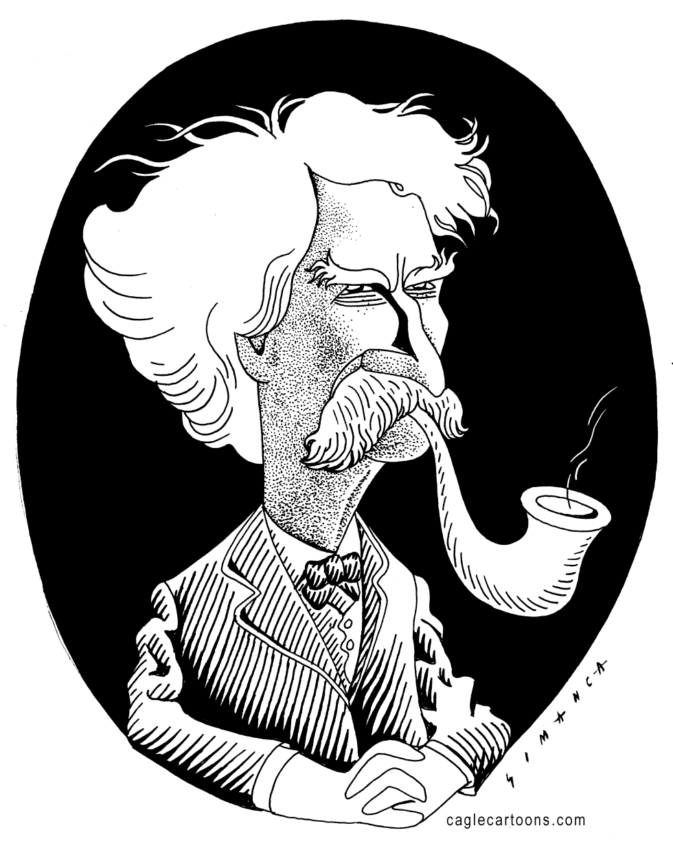 Mark Twain / Caricatura