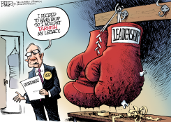 REID RETIRES  by Nate Beeler