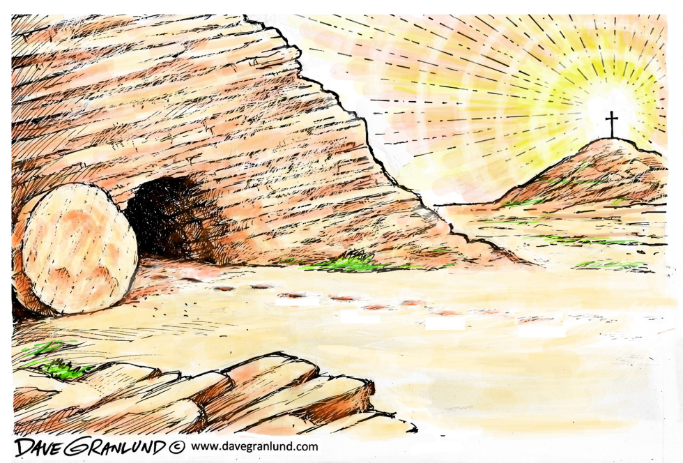 Easter footprints