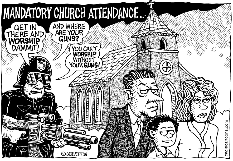 MANDATORY CHURCH ATTENDANCE by Monte Wolverton