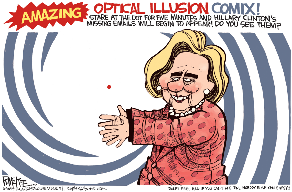  HILLARY APRIL FOOLS by Rick McKee