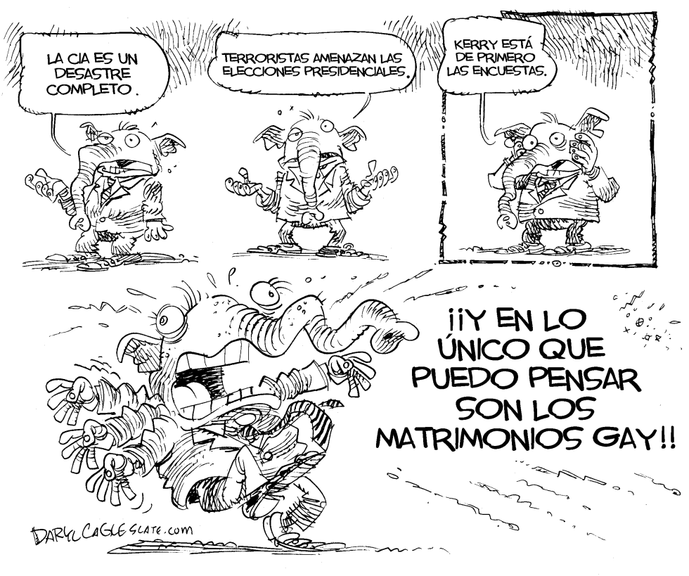  EL GOBIERNO FRENTE A MATRIMONIOS GAY by Daryl Cagle