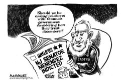 NJ SENATOR ROBERT MENENDEZ INDICTED by Jimmy Margulies