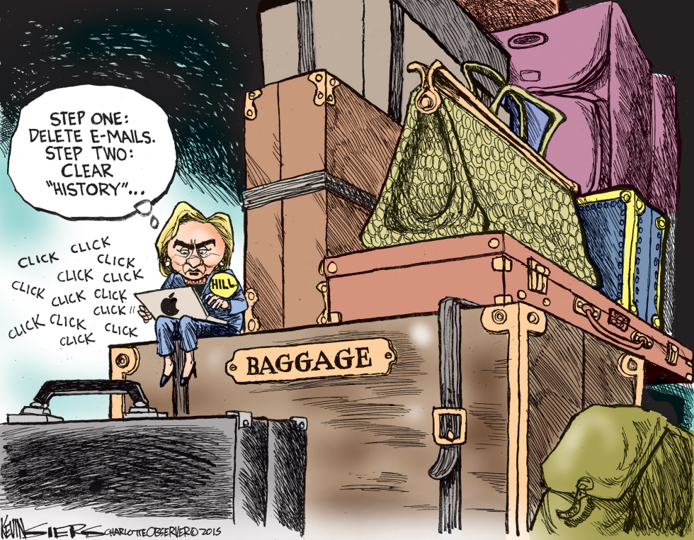  HILLARYS BAGGAGE by Kevin Siers