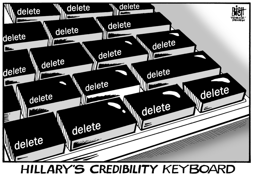 HILLARY'S KEYBOARD, B/W