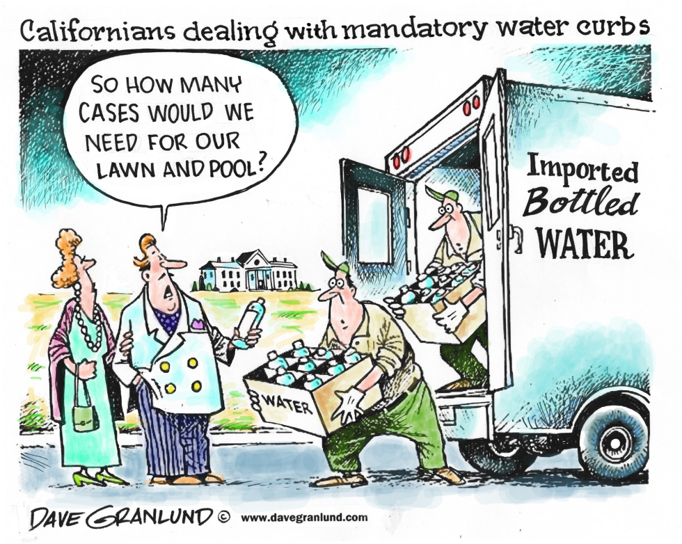  CALIFORNIA WATER CURBS by Dave Granlund