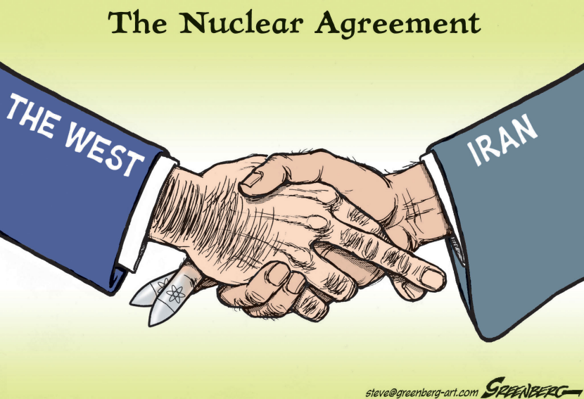Nuclear deal handshake
