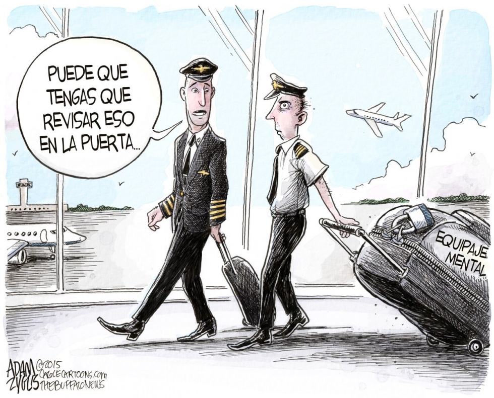  SALUD MENTAL DE LOS PILOTOS  by Adam Zyglis