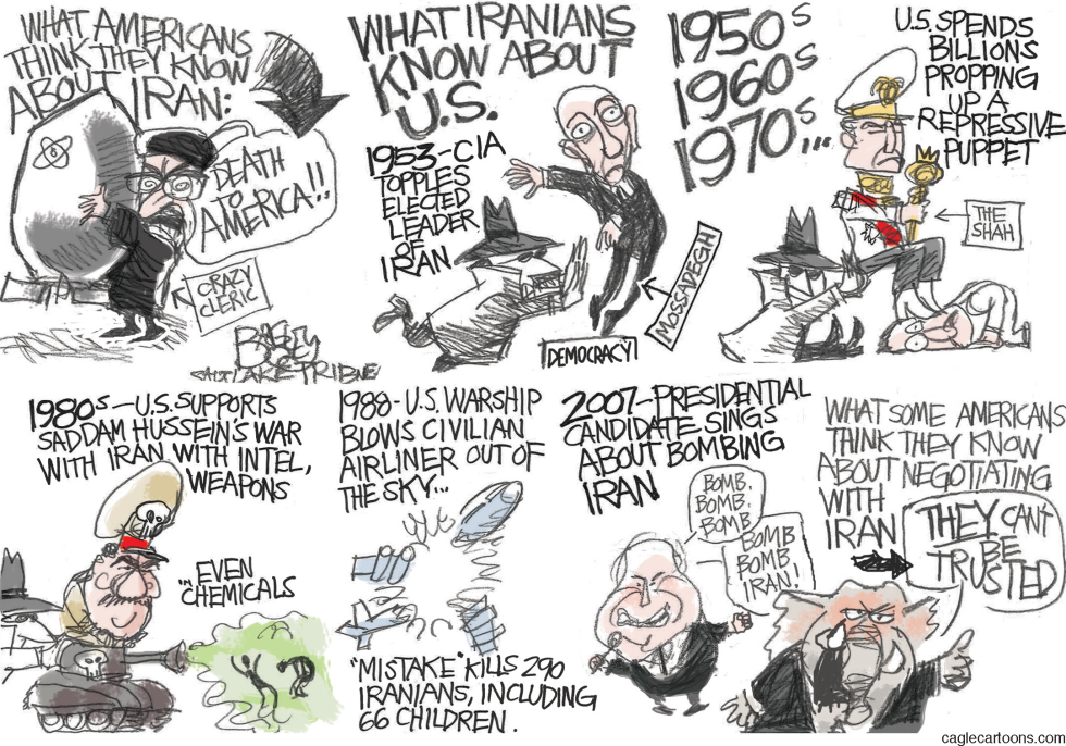  PROBLEM WITH IRAN by Pat Bagley