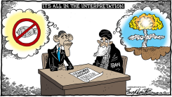 OBAMA IRAN NUKE DEAL by Bob Englehart