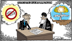 ACUERDO NUCLEAR CON IRAN DE OBAMA /  by Bob Englehart