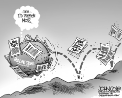 GATHERING LAWSUITS BW by John Cole
