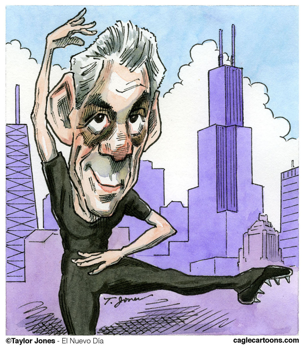  RAHM PLAYS NICE  by Taylor Jones