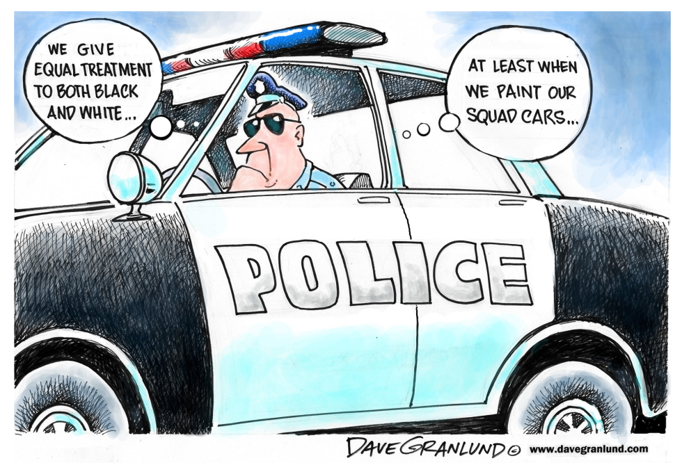 Police black and white