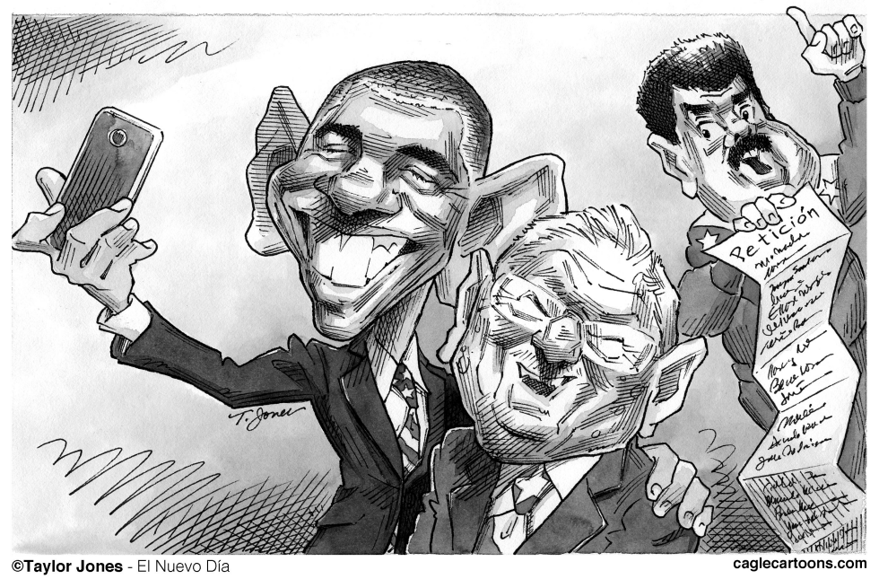  OBAMA, CASTRO AND MADURO by Taylor Jones