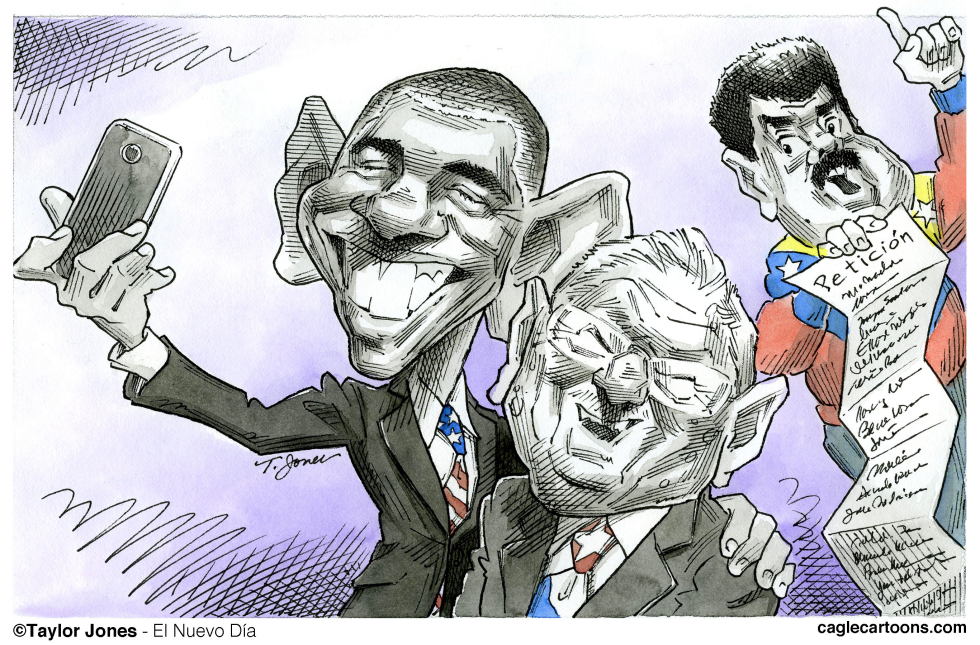Obama, Castro y Maduro - COLOR