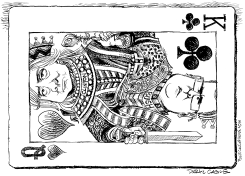 CLINTON AND BUSH DYNASTIES by Daryl Cagle