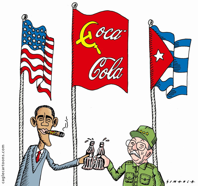 USA and Cuba Cola