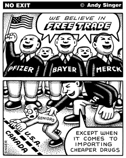 DRUG REIMPORTATION FROM CANADA AND FREE TRADE by Andy Singer