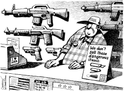 ASSAULT WEAPONS by Patrick Chappatte