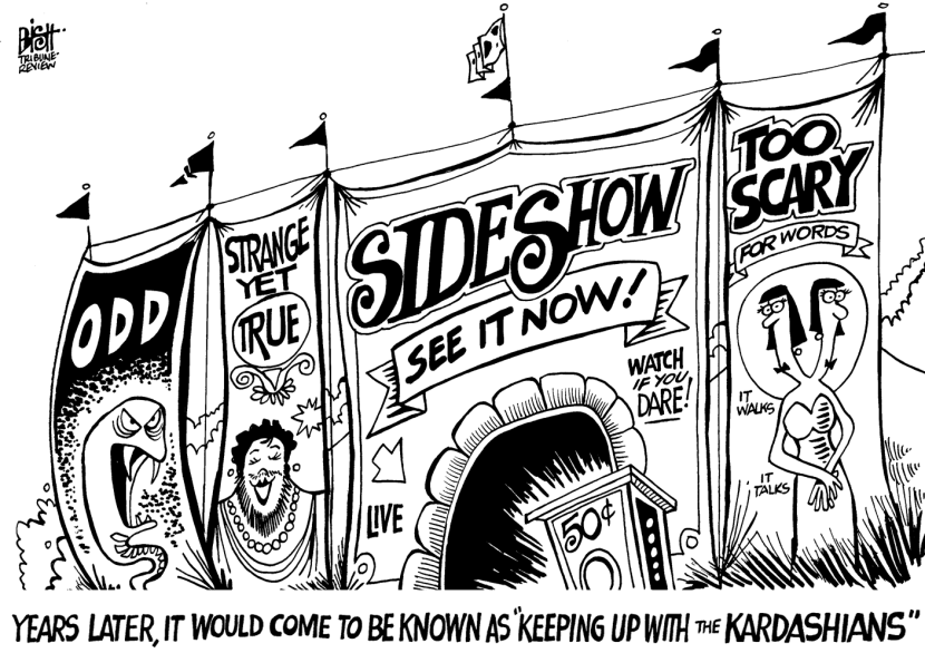 THE KARDASHIAN SIDESHOW, B/W