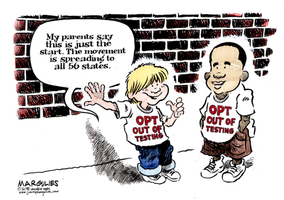 Opting out of standardized tests color