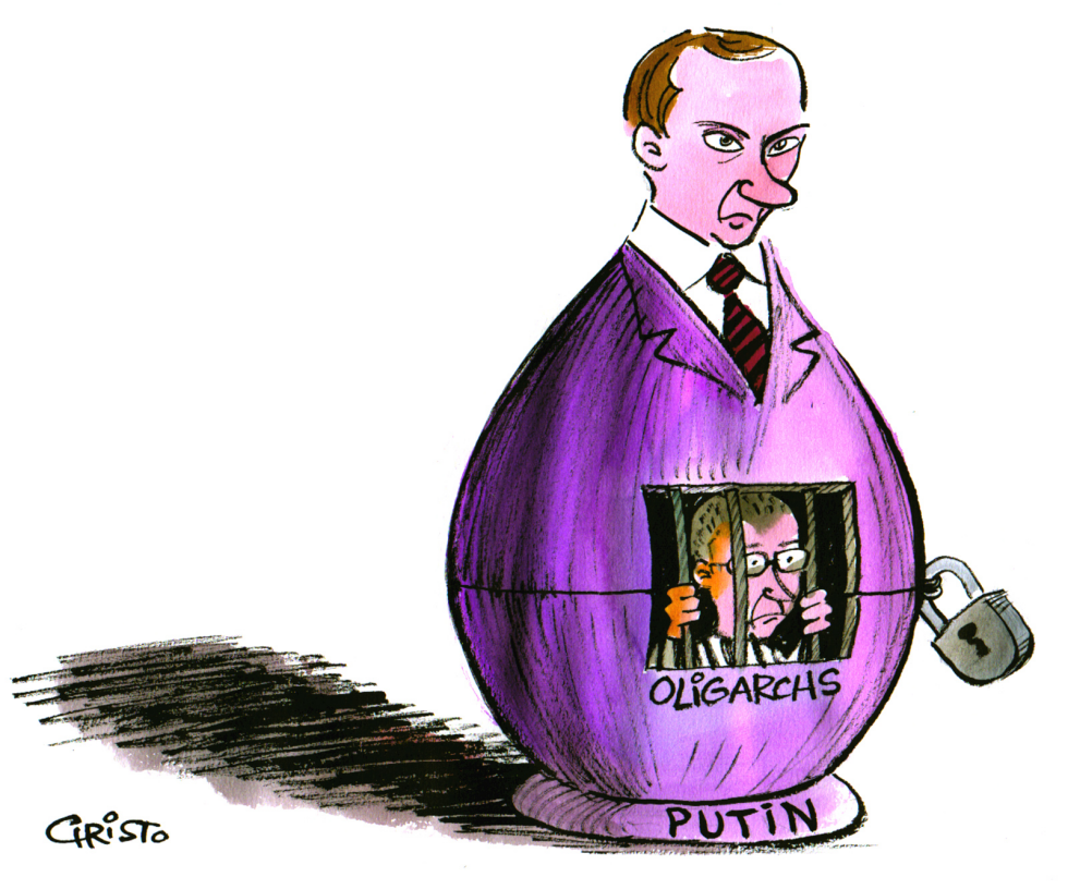  PUTIN AND OLIGARCHS  by Christo Komarnitski