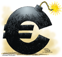 EURO-BOMB   by Daryl Cagle