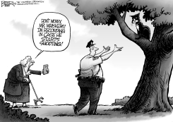 POLICING THE POLICE by Nate Beeler