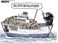 MIGRANT BOAT  by Steve Sack