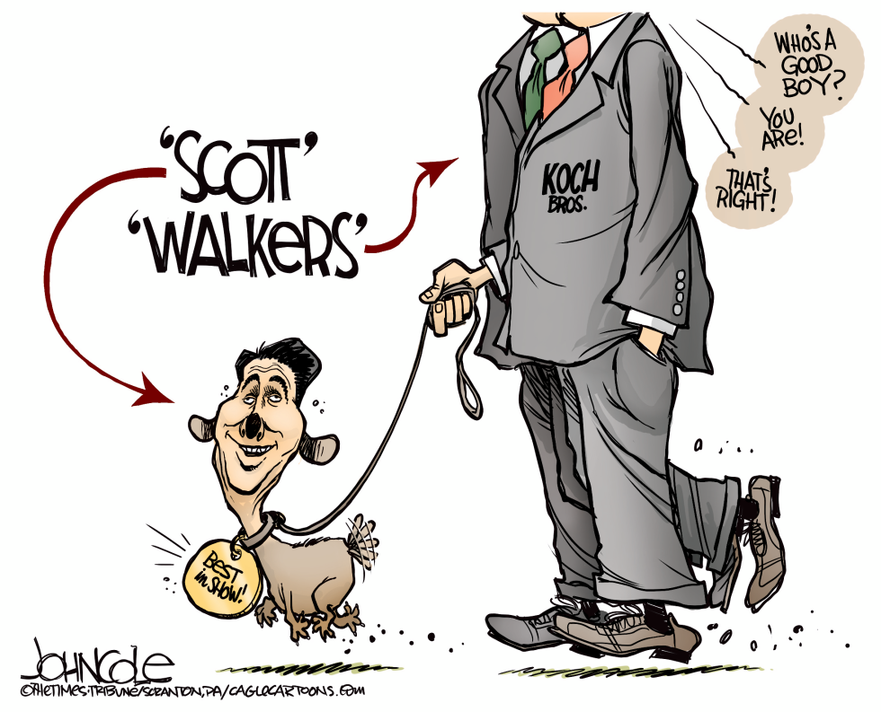  SCOTT WALKER AND THE KOCHS by John Cole