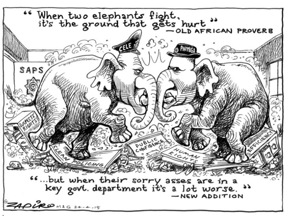 Fighting Elephants
