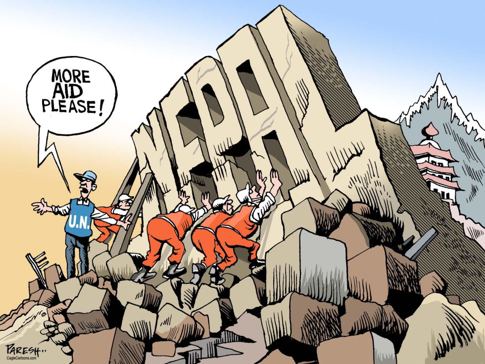  NEPAL QUAKE TRAGEDY by Paresh Nath